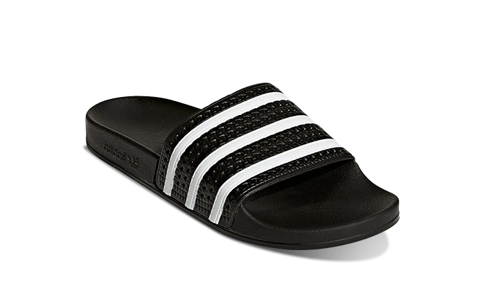 Adidas Adilette Slides Black White - Image 2