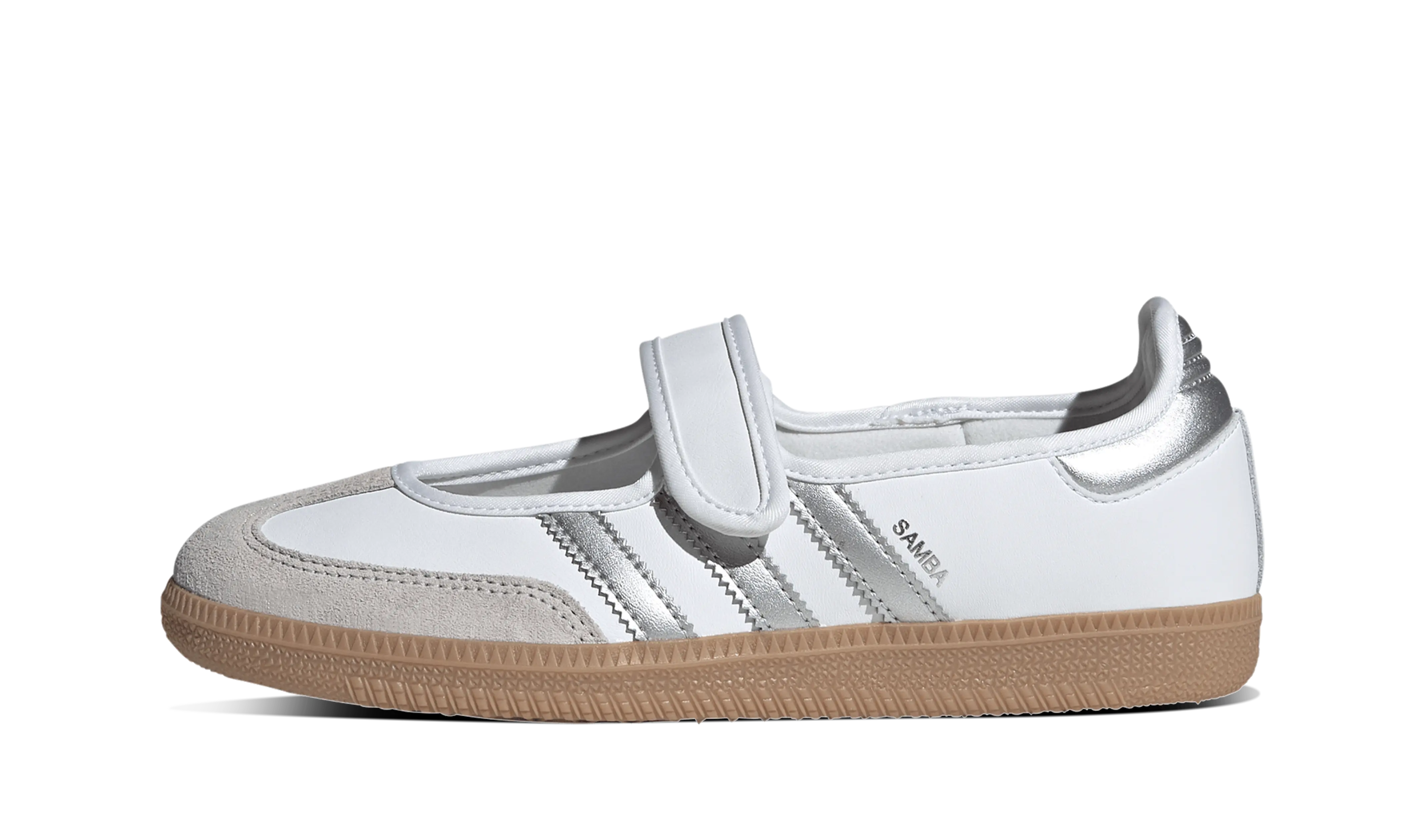 Adidas Mujer Samba Jane White Silver Metallic