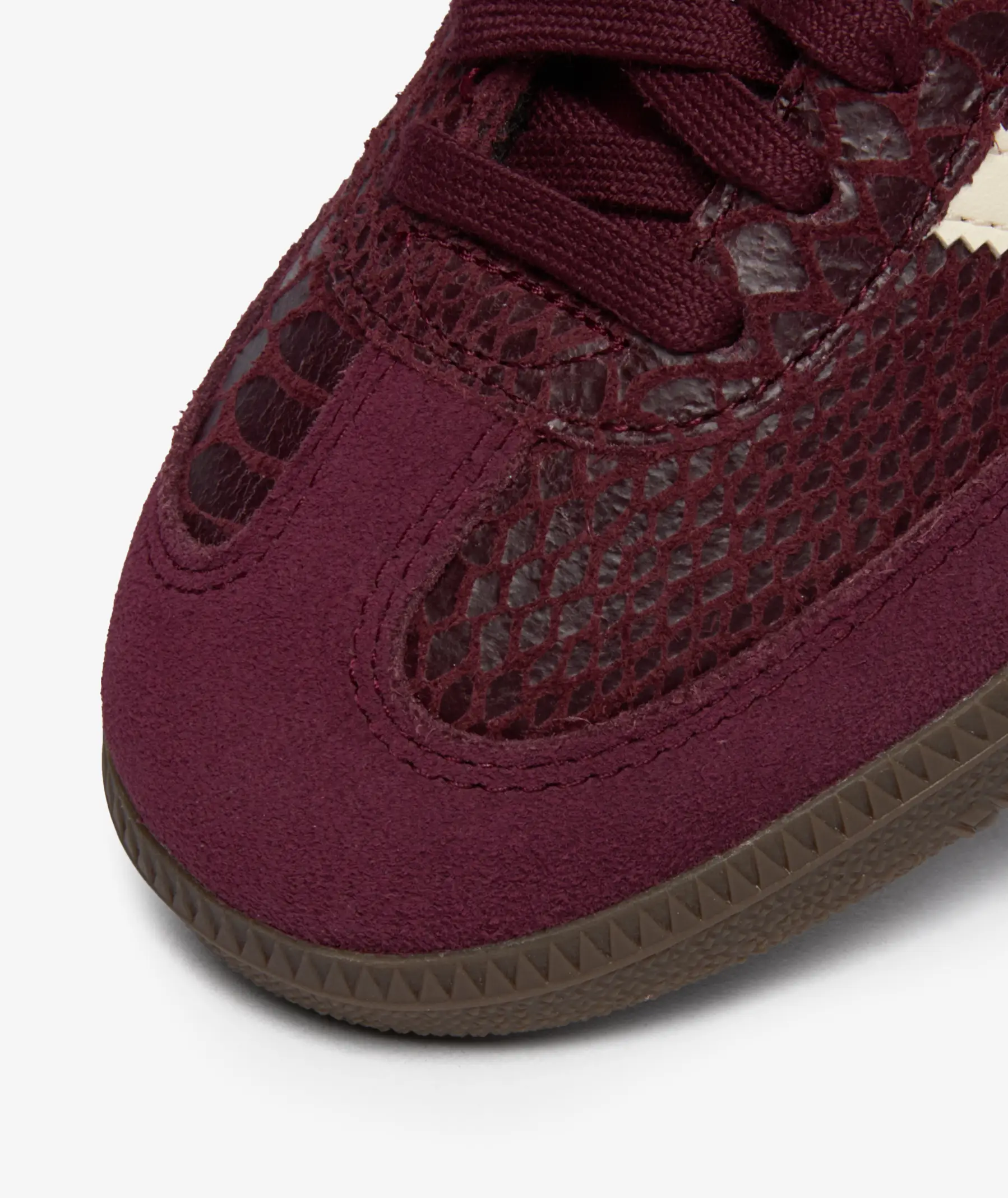 Adidas Mujer Samba OG Snakeskin Maroon Cream White - Image 4