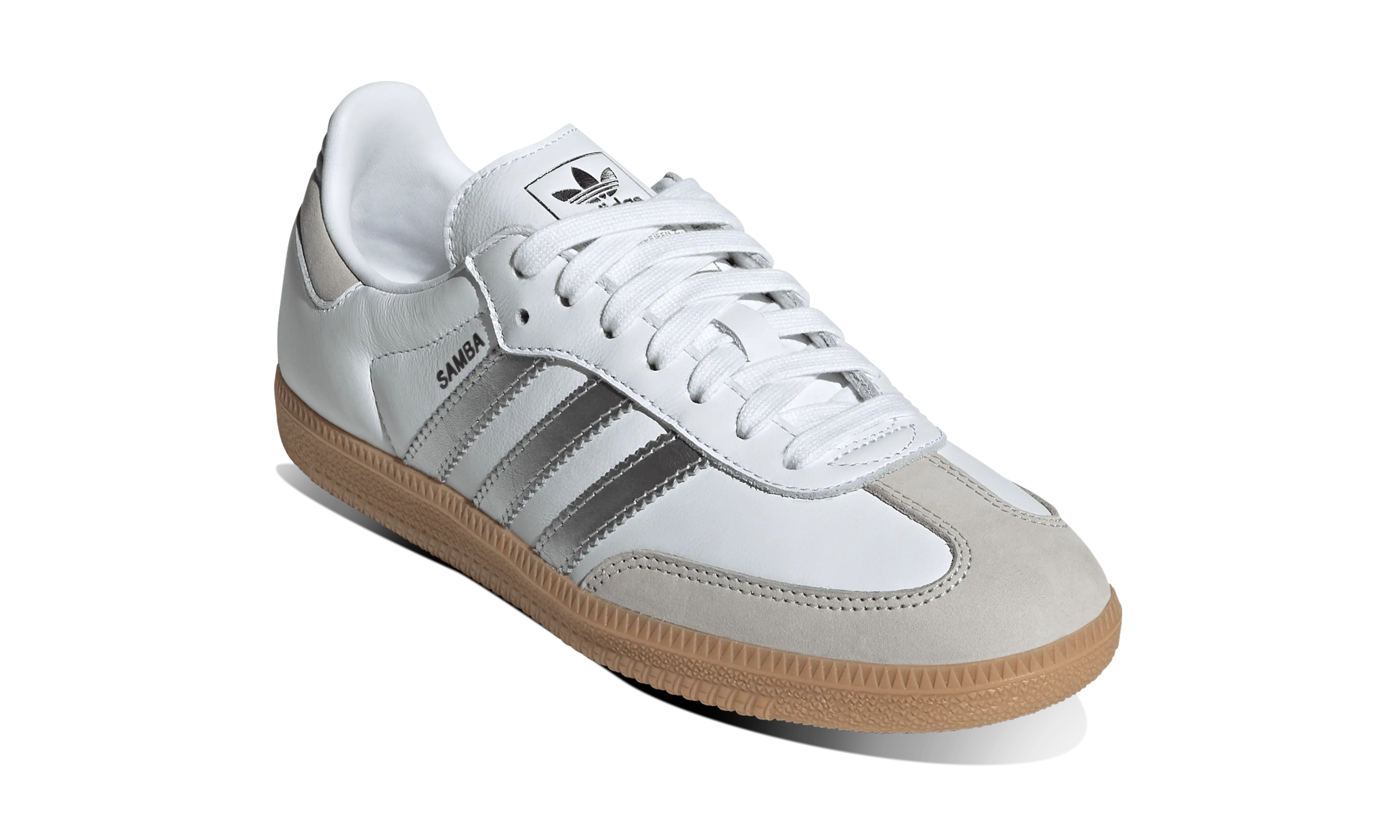 Adidas Samba OG White Silver Metallic Grey - Image 2