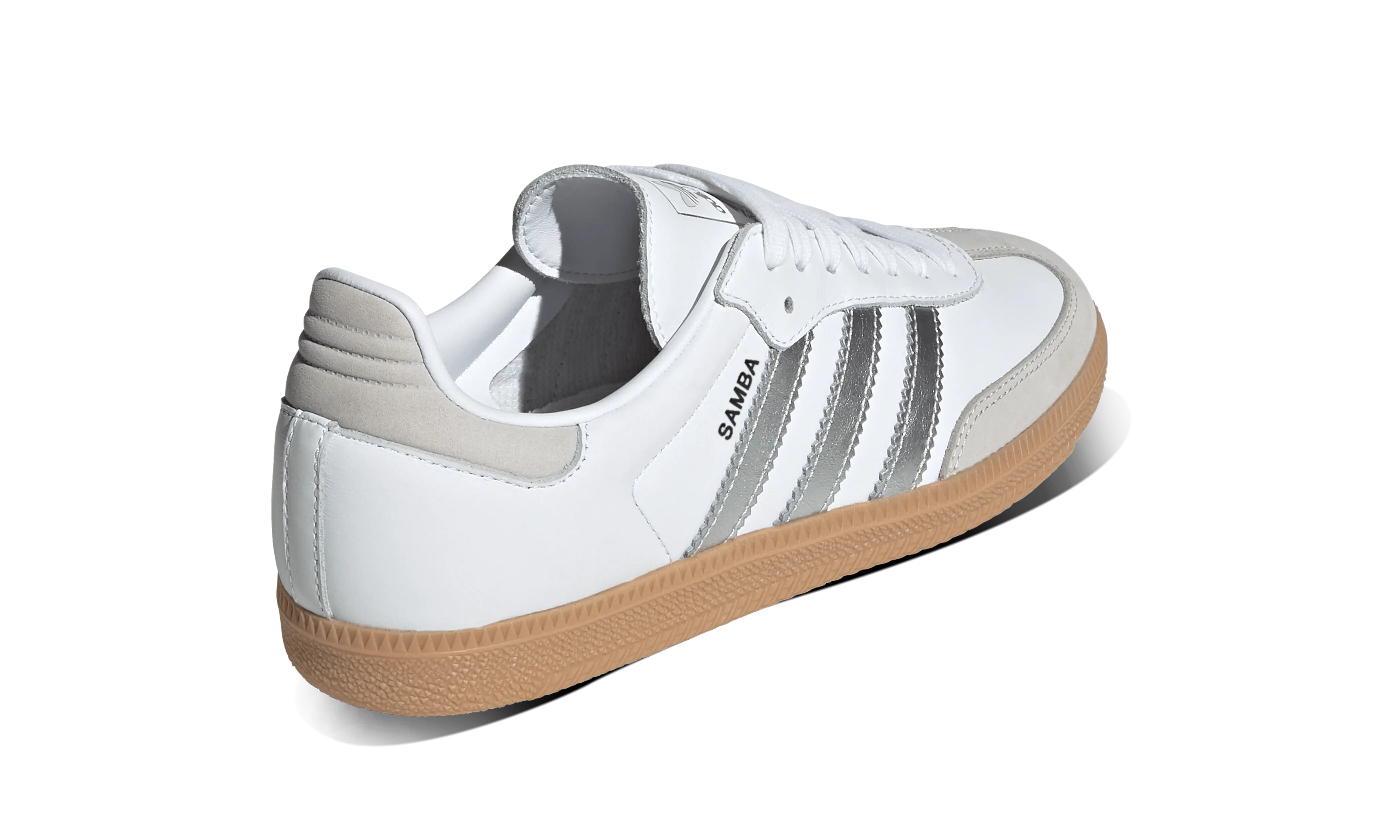 Adidas Samba OG White Silver Metallic Grey - Image 3