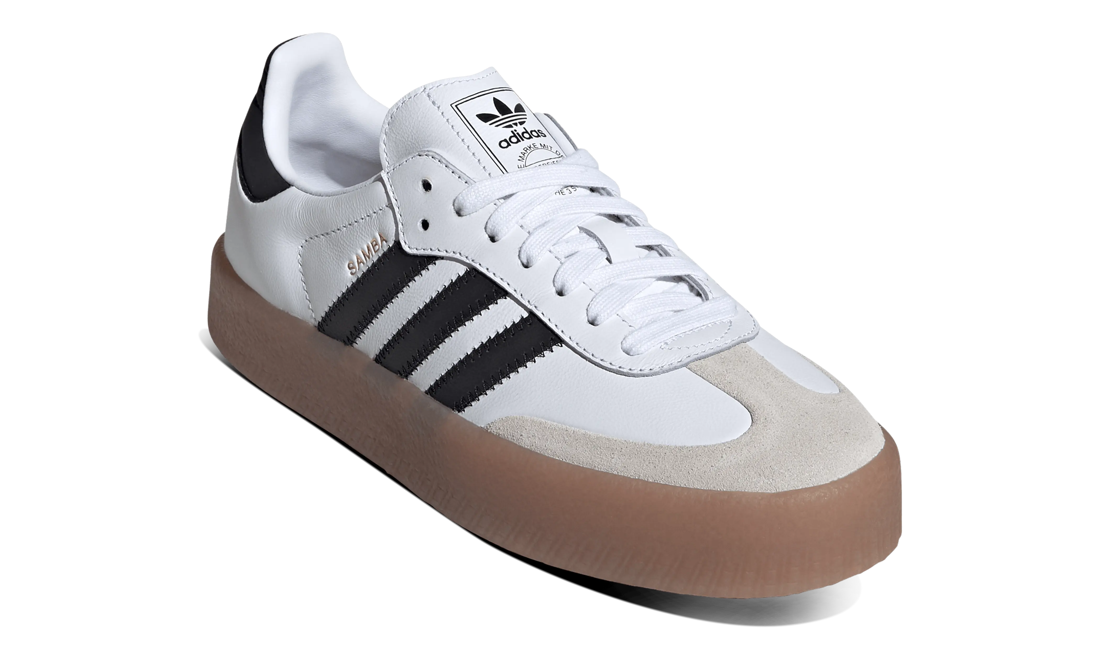 Adidas Mujer Sambae Cloud White Metallic Gold - Image 3