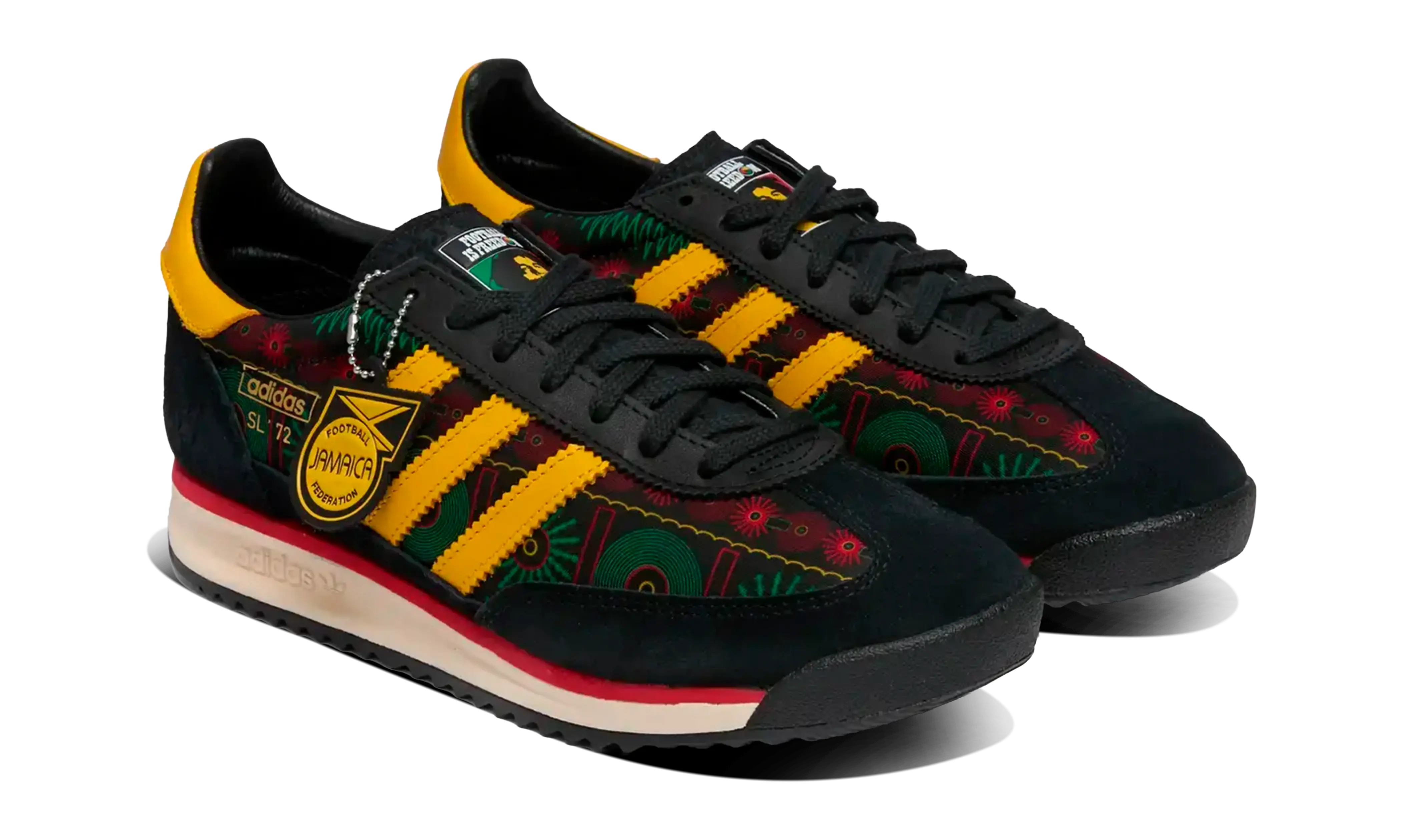 Adidas SL 72 RS Jamaica Football Federation x Bob Marley Black - Image 3