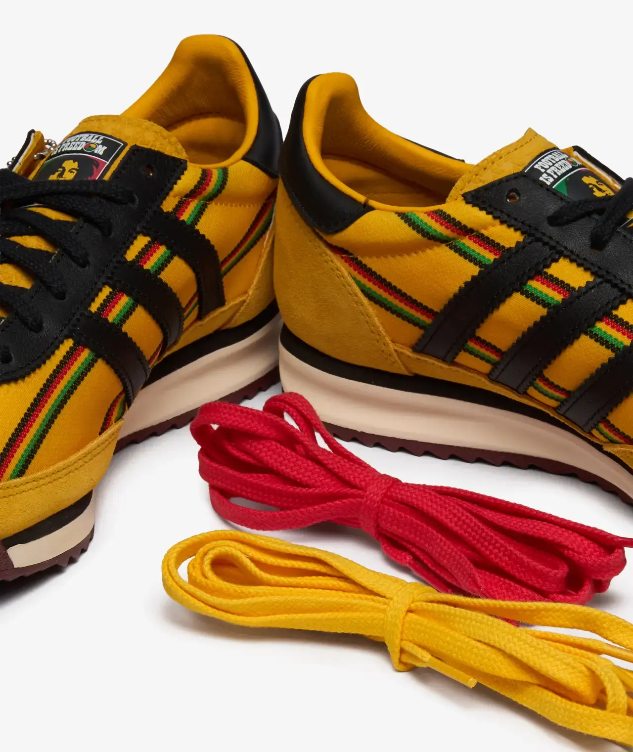 Adidas SL 72 RS Jamaica Football Federation x Bob Marley Yellow - Image 4