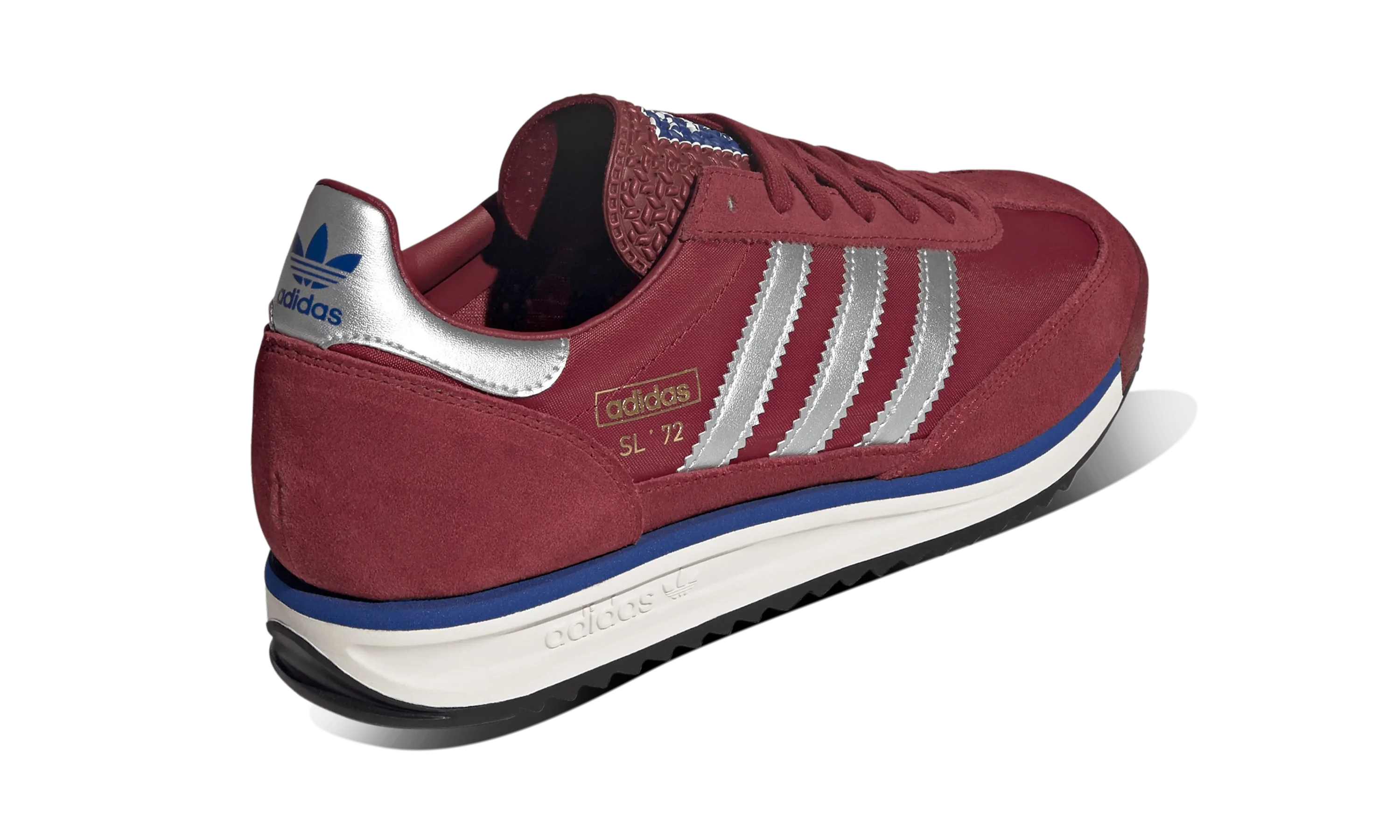 Adidas Mujer SL 72 RS Noble Maroon Silver Metallic - Image 3
