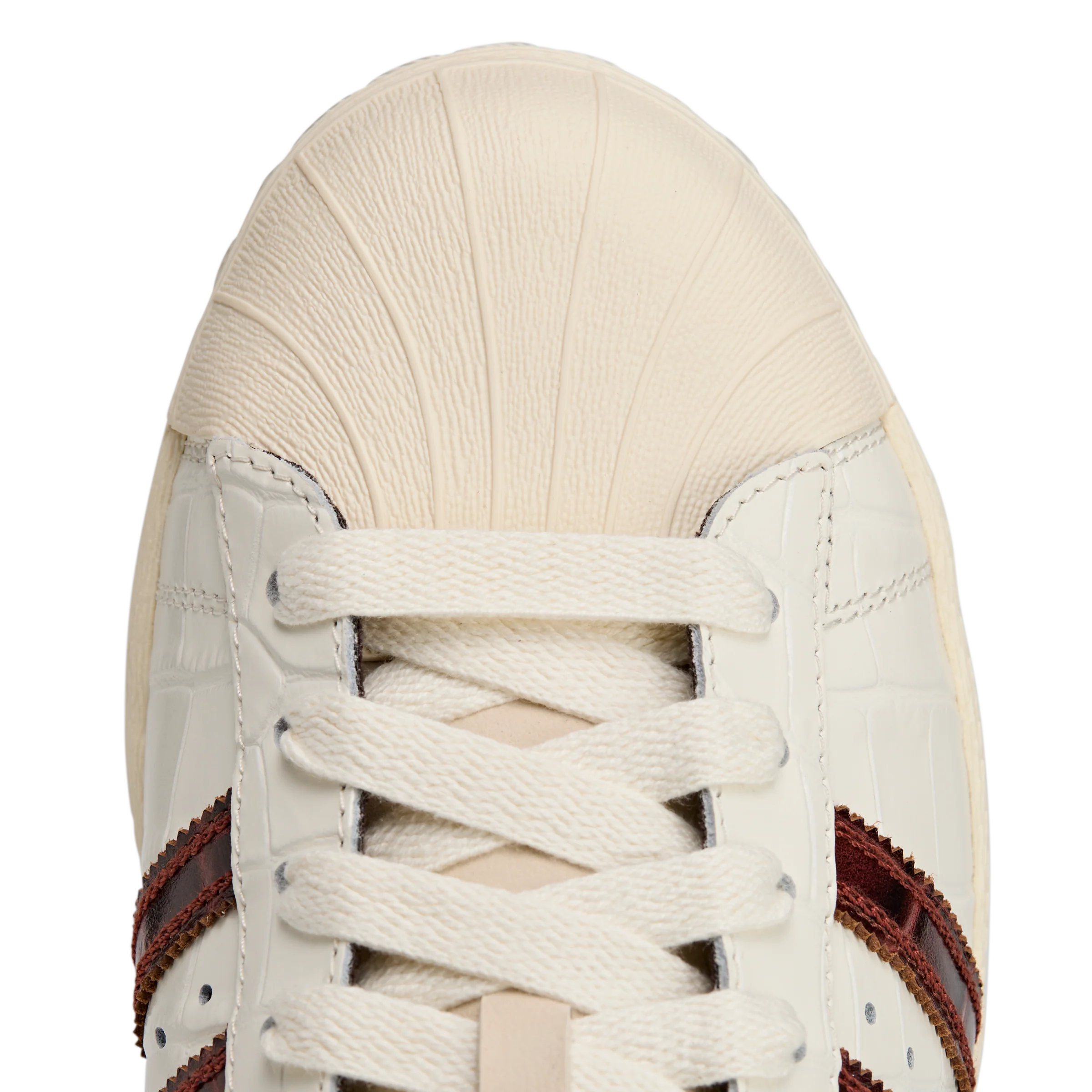 Adidas Superstar Wales Bonner White Brown Croc - Image 7