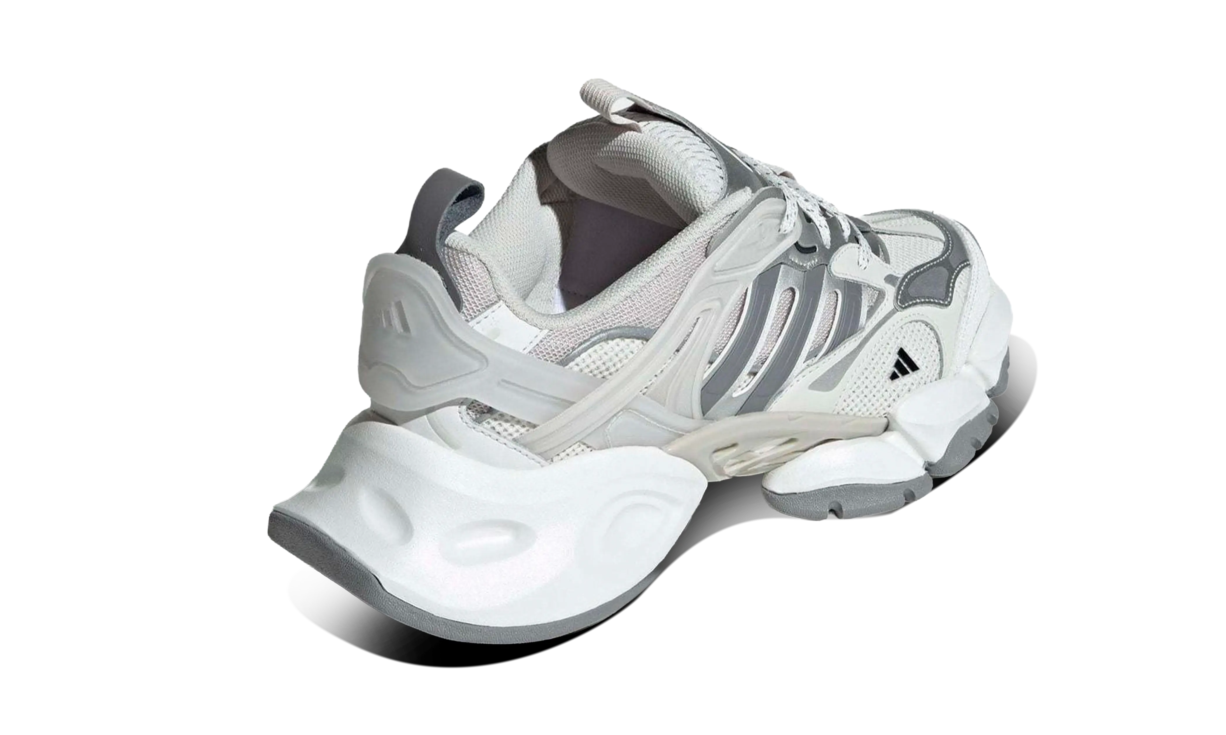 Adidas XLG Runner Deluxe Grey Silver White - Image 3