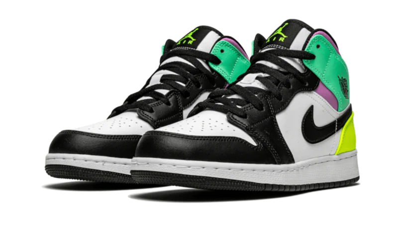 Air Jordan 1 Mid Pastel Black Toe - Image 2