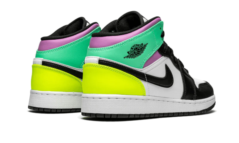 Air Jordan 1 Mid Pastel Black Toe - Image 3