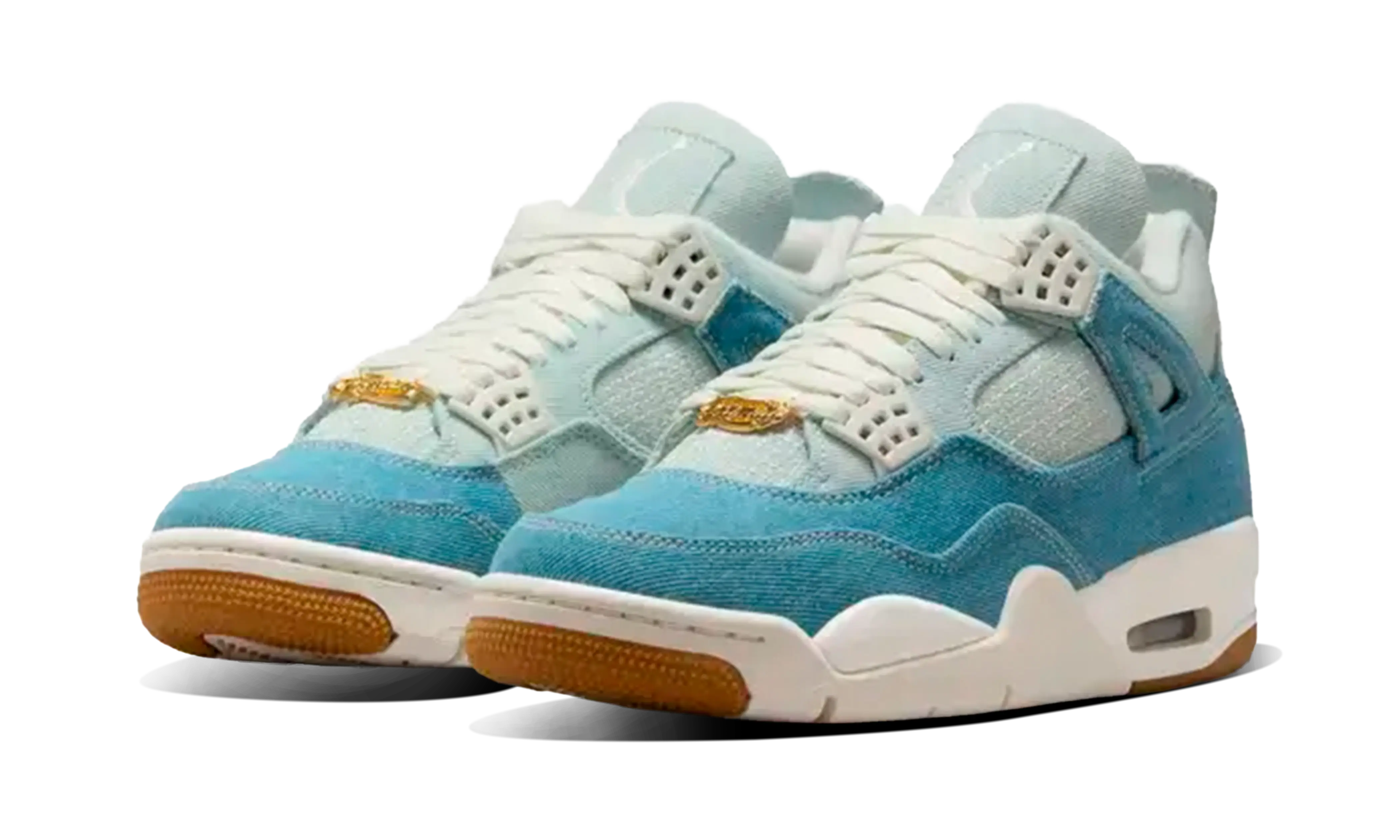 Air Jordan 4 Retro TEX Denim Worn Blue - Image 2