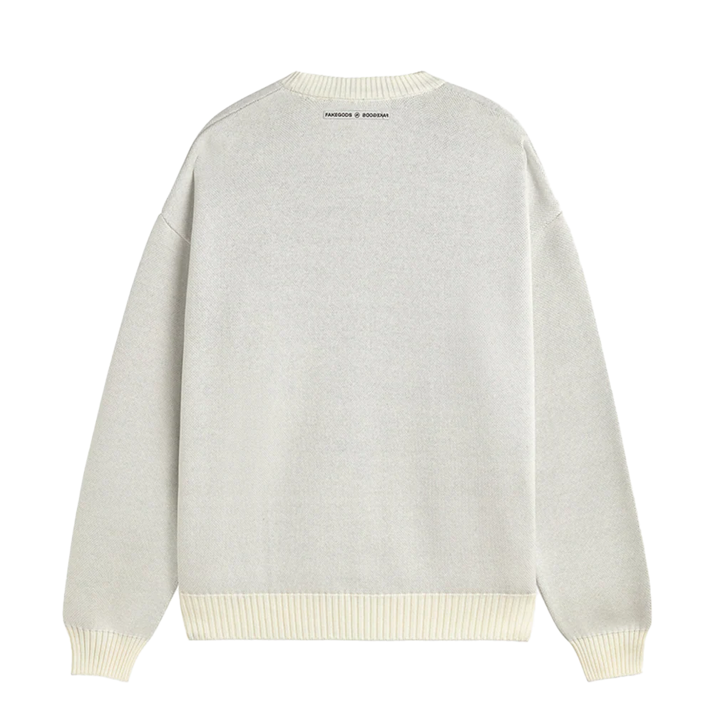 Fakegods Billiard Knitted Sweater Cream - Image 2