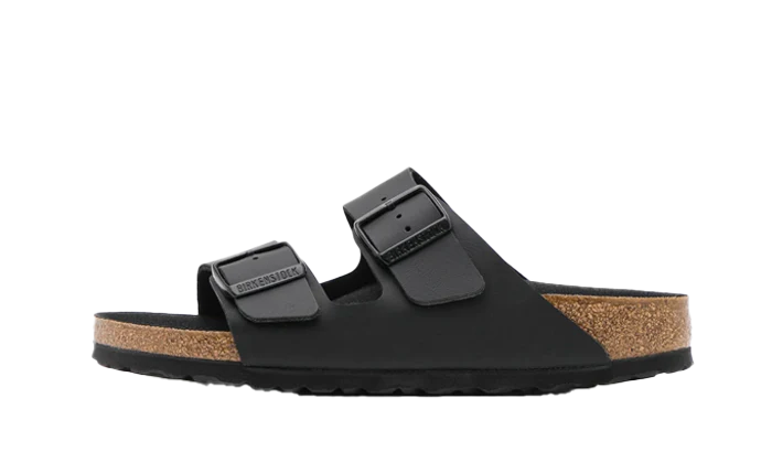 Birkenstock Arizona Birko Flor Black Foot Bed