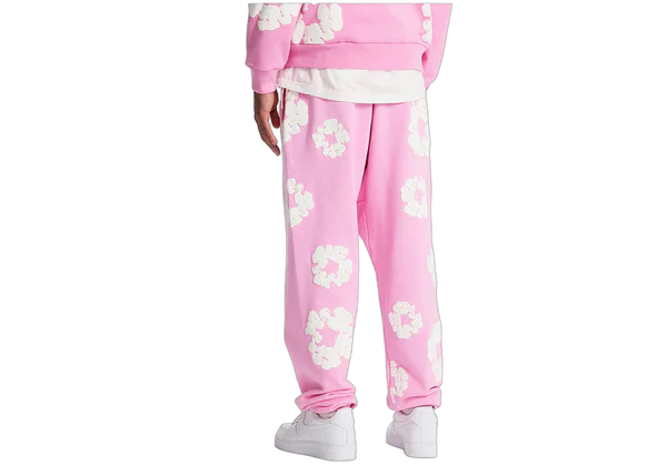 Denim Tears The Cotton Wreath Sweatpants Pink - Image 3