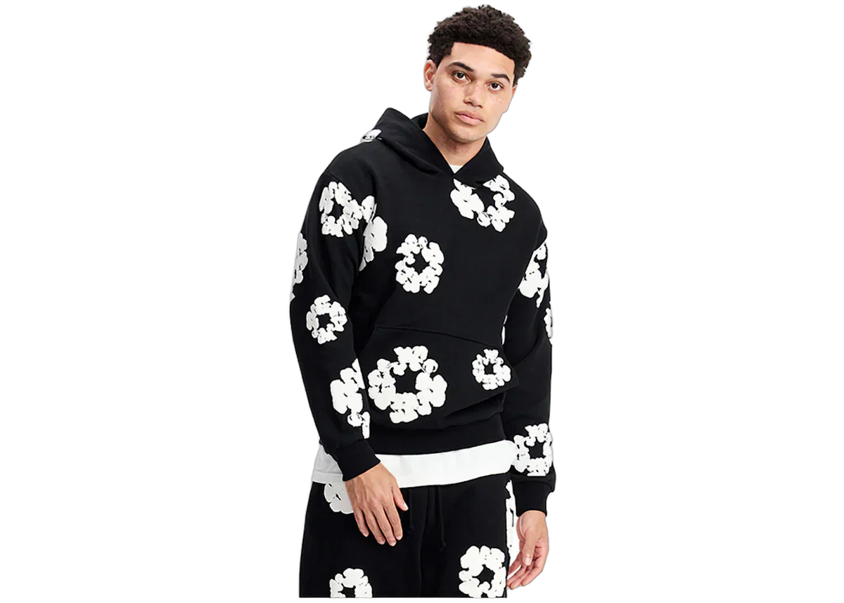 Denim Tears The Cotton Wreath Sweatshirt Black - Image 3