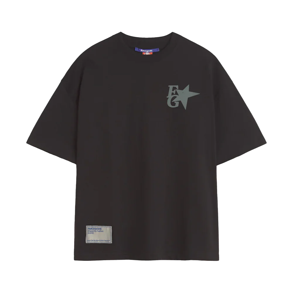 Fakegods Strar Boxy Tee Dark Grey