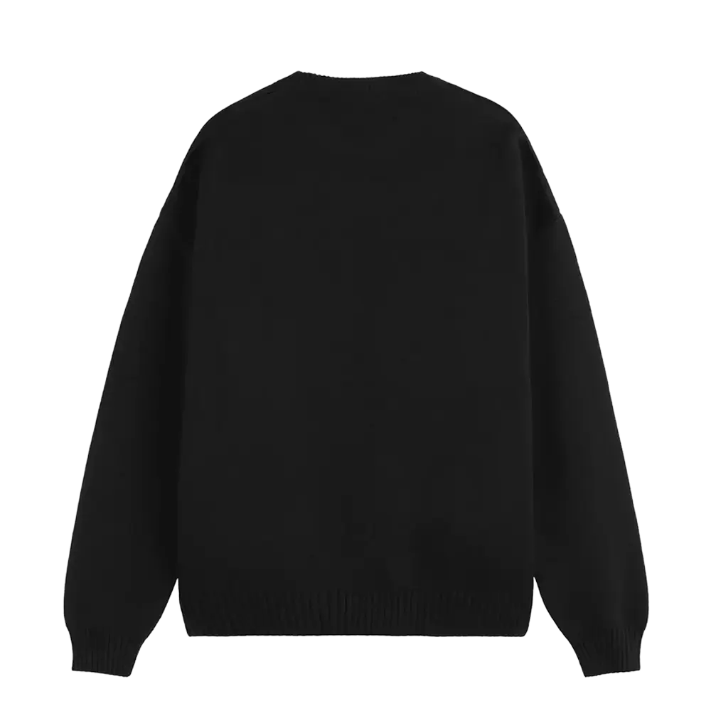 Fakegods Valentines Knitted Sweater Black - Image 2