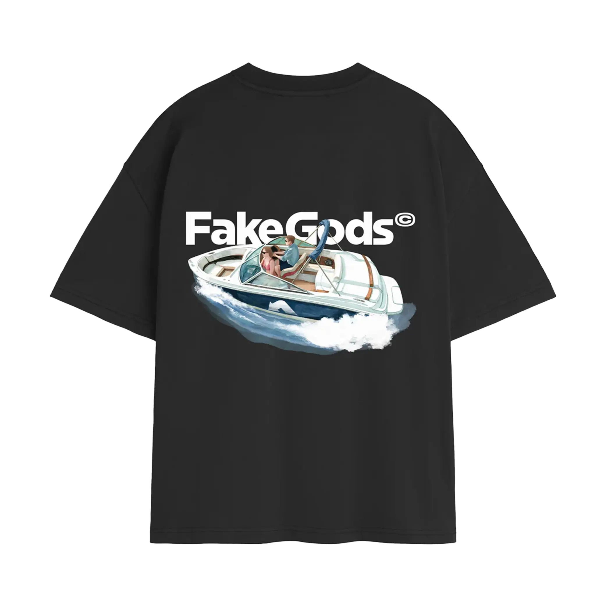 Fakegods Yacht Tee Dark Grey - Image 2