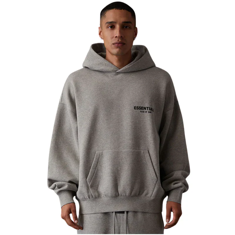 Fear Of God Essentials Hoodie Dark Oatmeal - Image 3