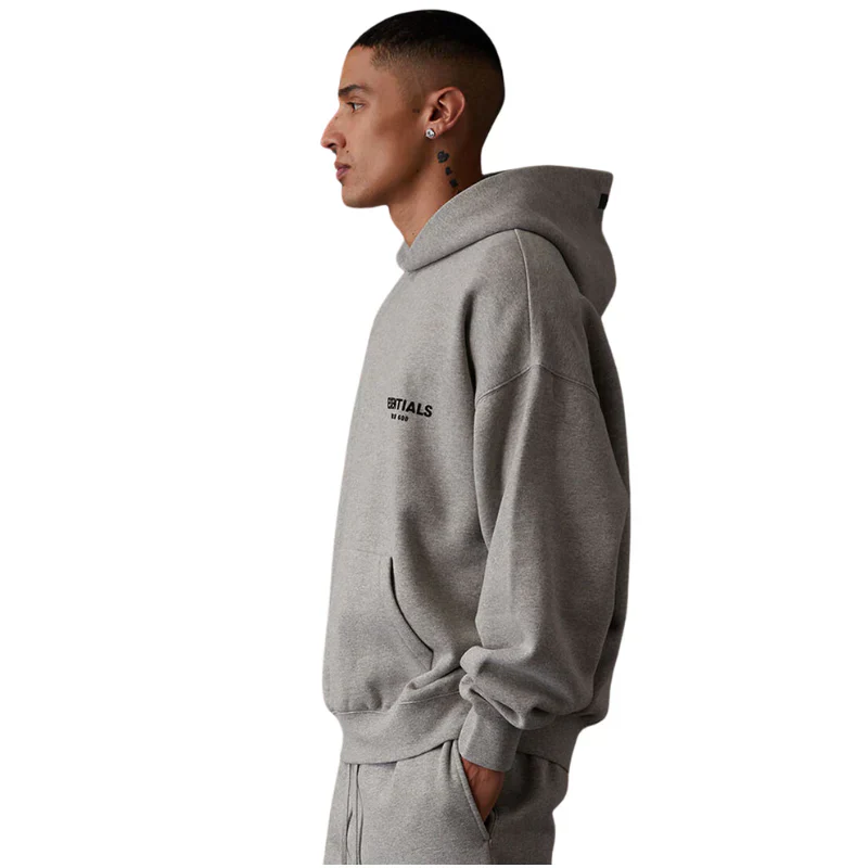 Fear Of God Essentials Hoodie Dark Oatmeal - Image 4