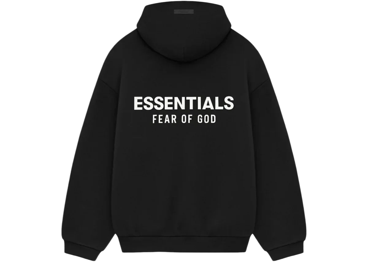 Fear Of God Essentials Hoodie Fleece Black - Image 5