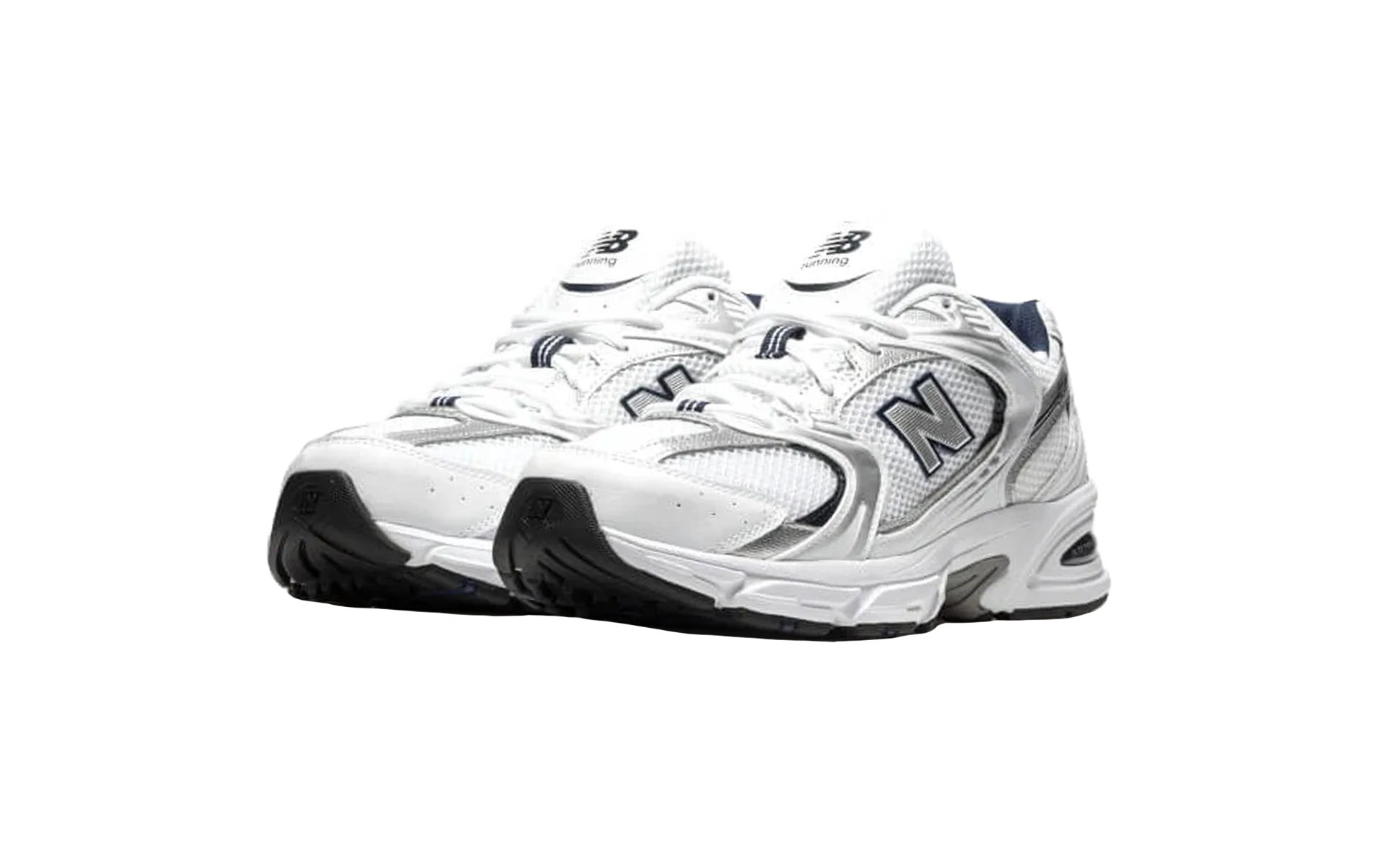 New Balance 530 White Silver Navy - Image 2