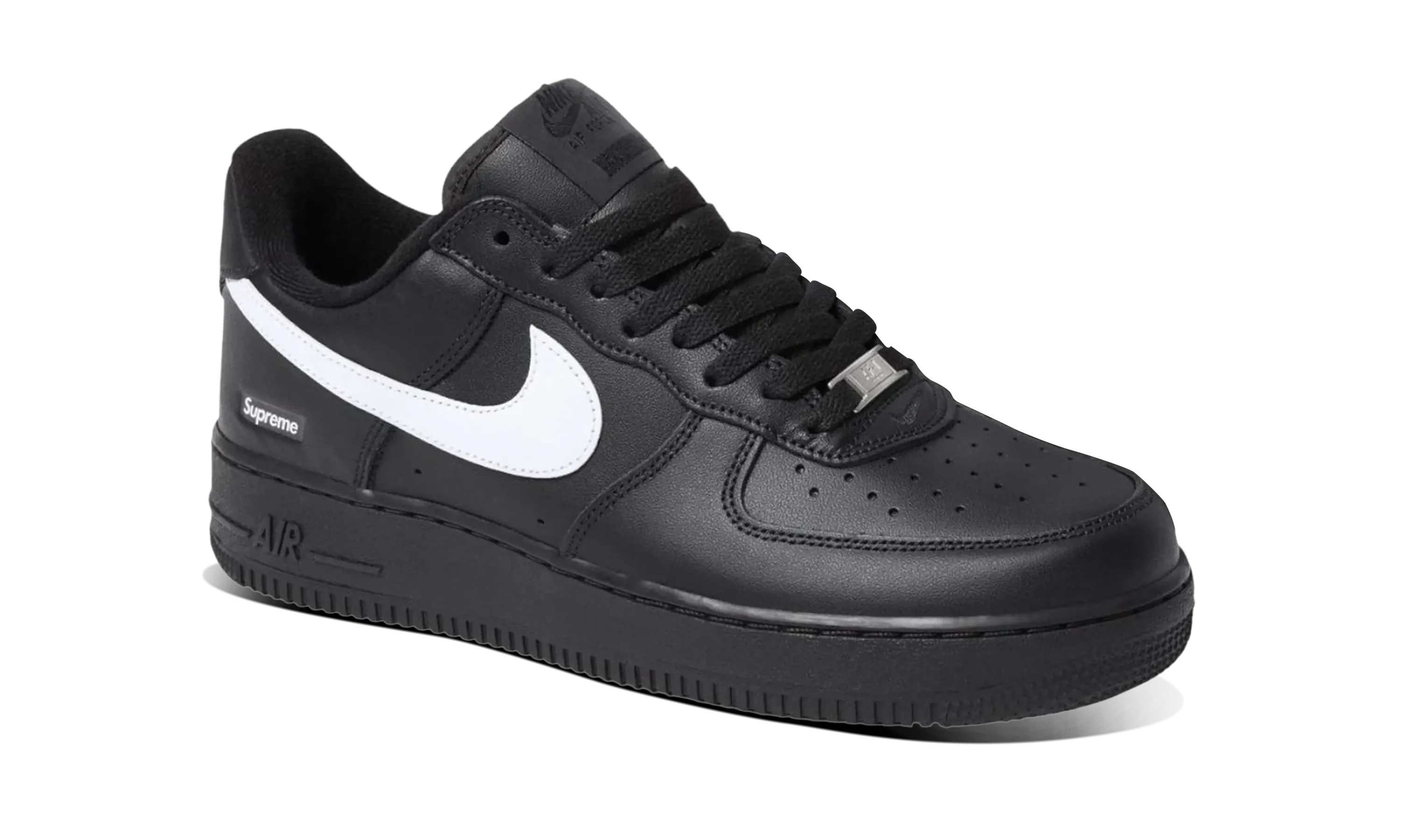 Nike Air Force 1 Low Supreme Black White - Image 2