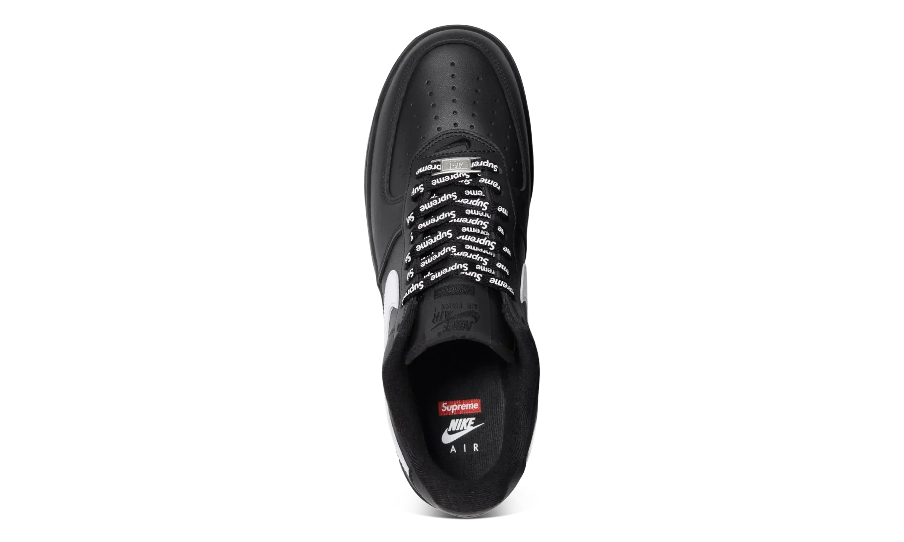 Nike Air Force 1 Low Supreme Black White - Image 3