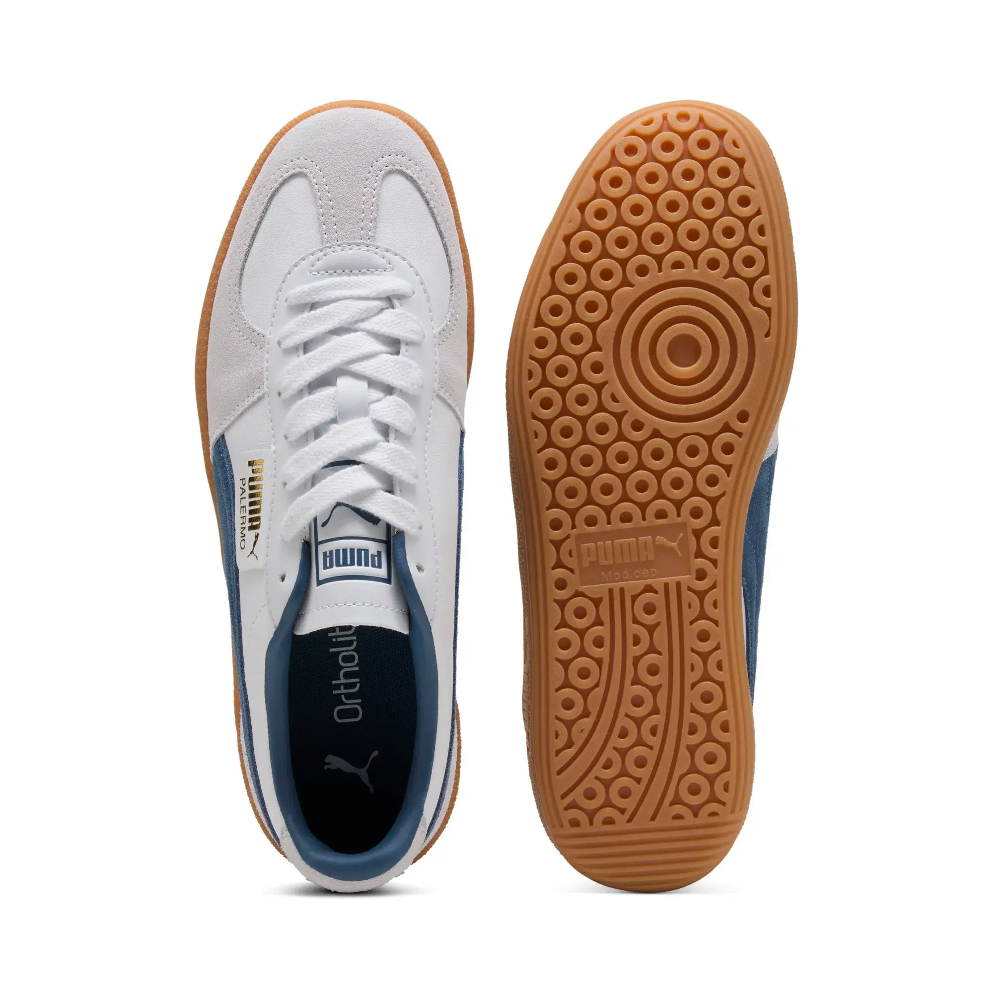 Puma Palermo Lth White Dark Indigo - Image 5