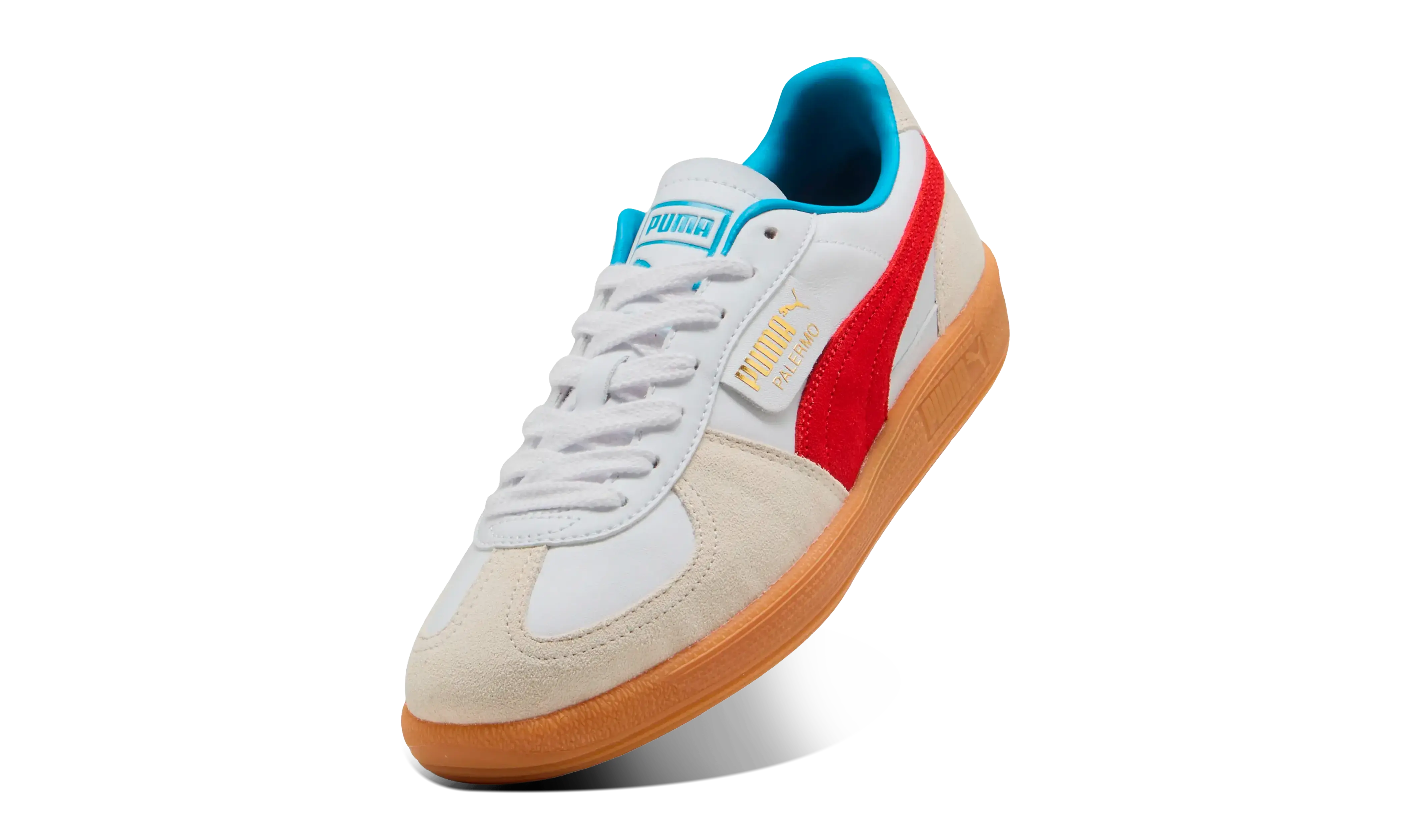 Puma Palermo Lth White For All Time Red - Image 3