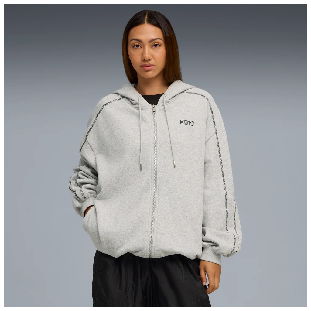 PUMA x ROSÉ T7 Hoodie Grey - Image 3