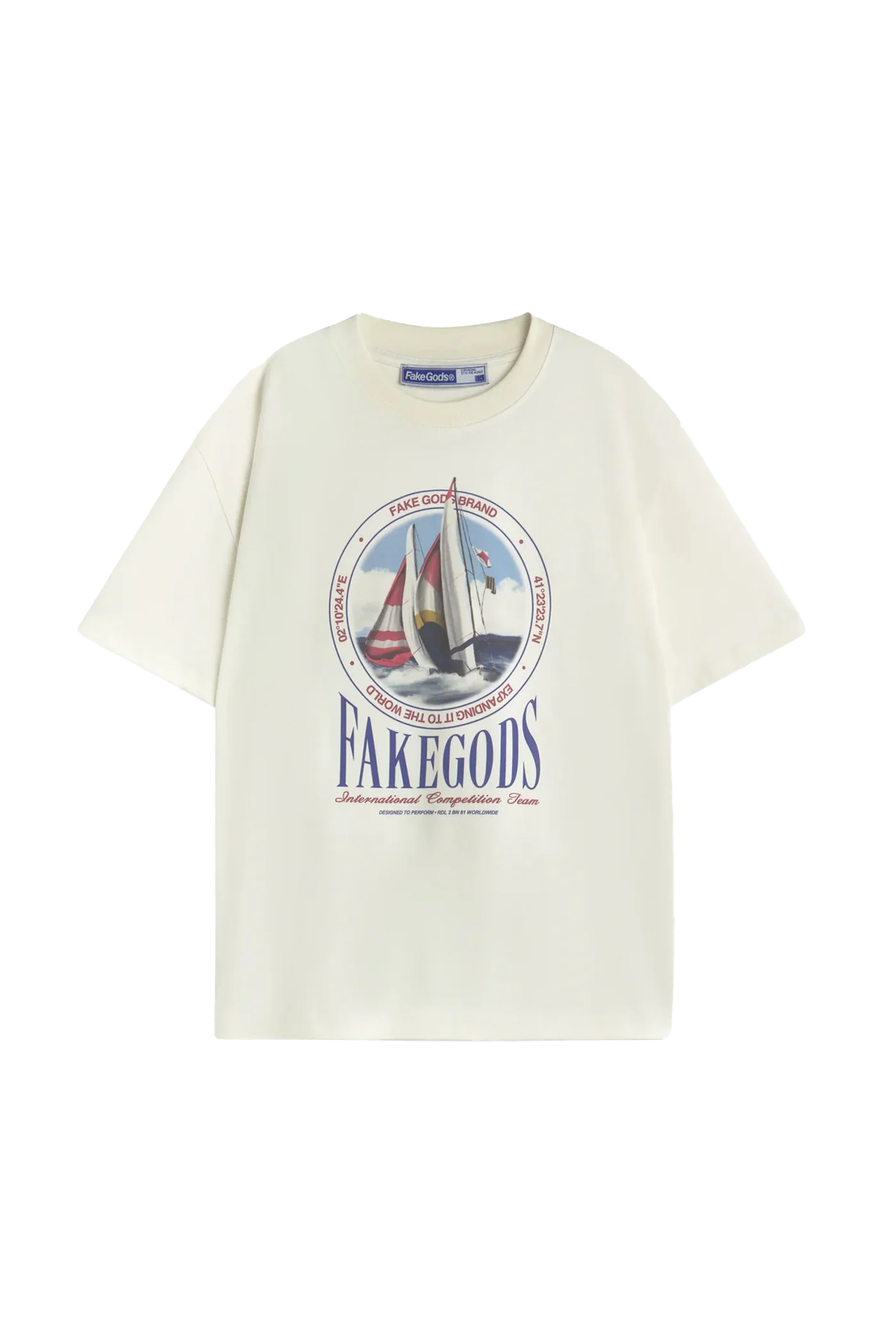 REGATTA RACE TEE CREAM