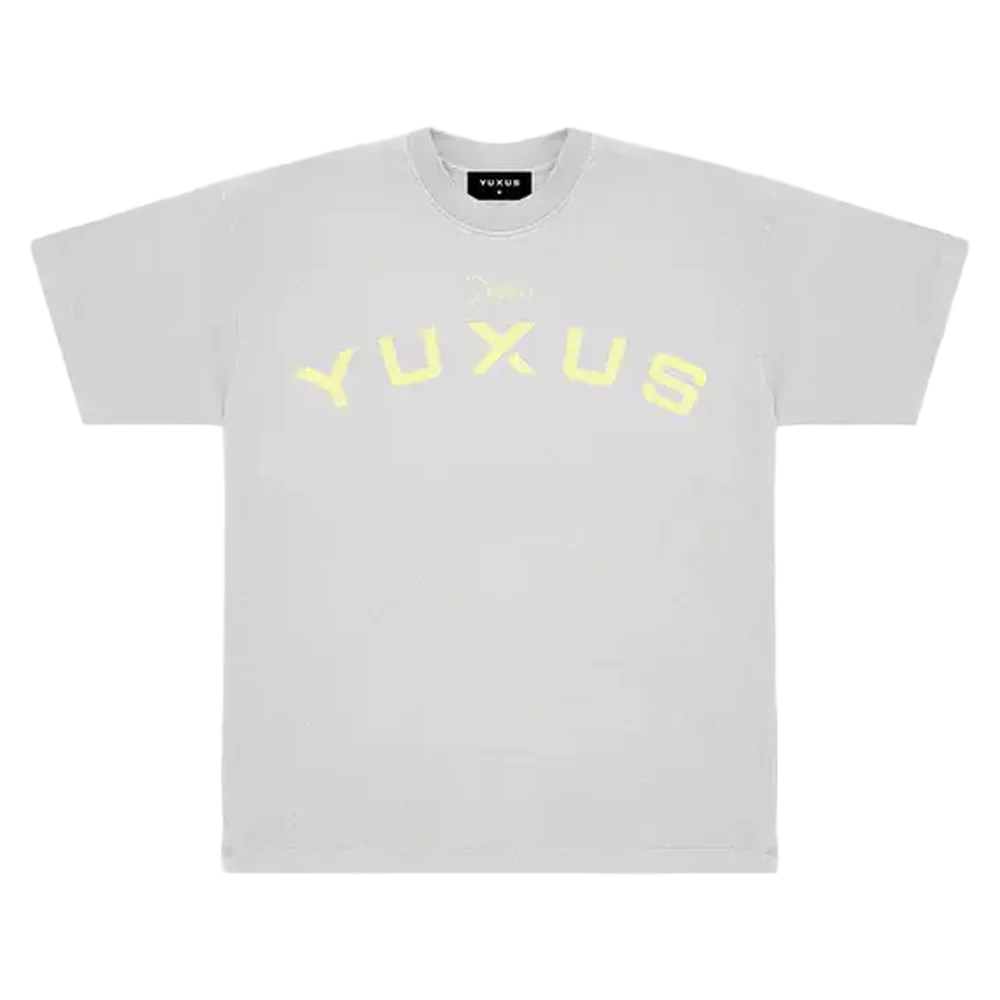 YUXUS ANVIL PATTERNS TEE GREY